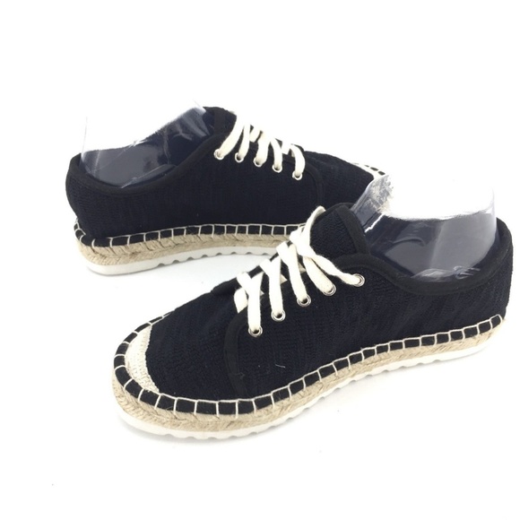 Jellypop Francesco Black Canvas Sneakers NWOB Sz 7 - Picture 4 of 7